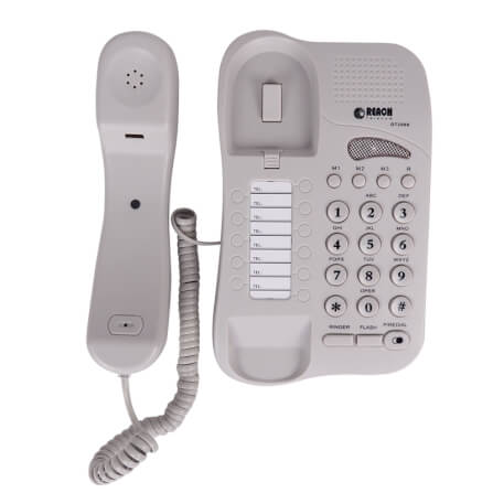 โทรศัพท์บ้าน โทรศัพท์สำนักงาน ยี่ห้อ REACH รุ่น DT-2000 LIGHT GREY_3